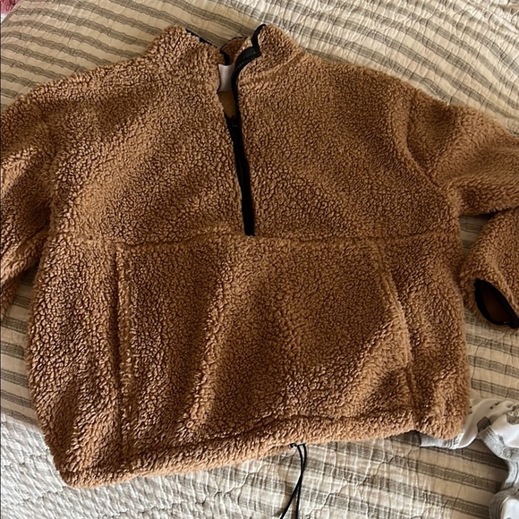Cozy Brown Sherpa Pullover - Picture 1 of 1